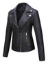 Synthetik Lederjacke für Damen - Modische Motorradjacke für legere Outfits